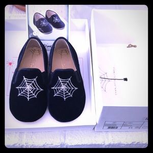 Charlotte Olympia 21 suede baby shoes 5 girl incy